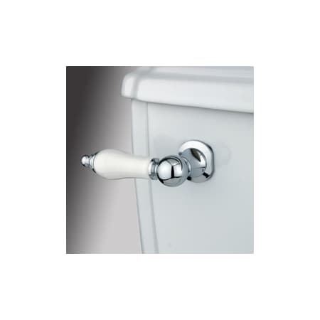 Elements Of Design Porcelain / Oak Tank Lever from the Made to Match Collection Chrome