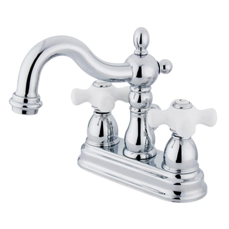 Elements Of Design Heritage Centerset Bathroom Faucet - Free Metal Pop-Up Drain Assembly with purchase Chrome