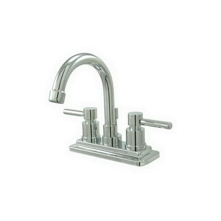 Elements Of Design Twin Lever Handles 4" Centerset Bathroom Faucet Chrome