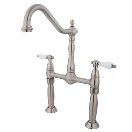 Elements Of Design Widespread Bathroom Faucet Satin Nickel