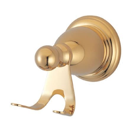 Elements Of Design New Orleans Double Robe Hook Polished Brass (PVD)
