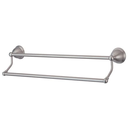 Elements Of Design 24" Double Towel Bar from the Chicago Collection Satin Nickel