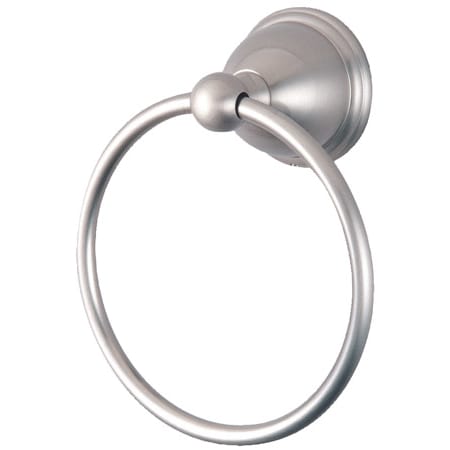 Elements Of Design 6" Towel Ring from the Chicago Collection Satin Nickel