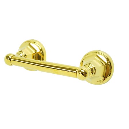 Elements Of Design Double Post Toilet Paper Holder from the New York Collection Polished Brass (PVD)