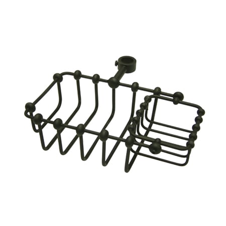Elements Of Design Riser Mount Soap Basket with Sponge Holder from the Vintage Collection Oil Rubbed Bronze