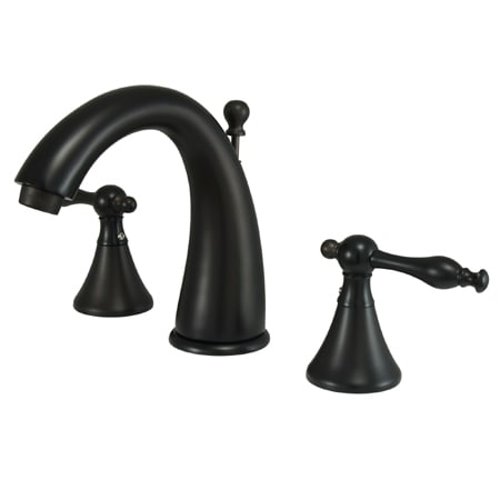 Elements Of Design Double Handle Widespread Bathroom Faucet with Metal Lever Handles from the Los Angeles Series Oil Rubbed Bronze