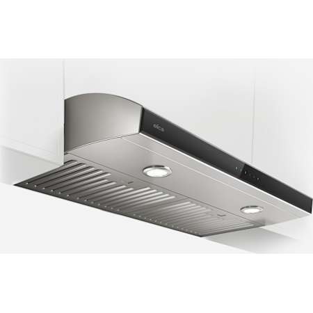Elica Aria Series 400 CFM 36 Inch Wide Under Cabinet Range Hood Stainless Steel / Black Glass