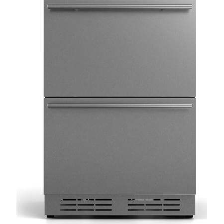Elica 24 Inch Wide 4.7 Cu. Ft. Refrigerator Drawer Stainless Steel / Panel Ready
