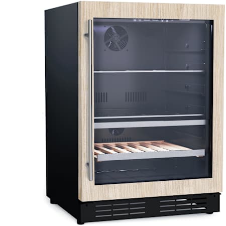 Elica Riserva 24 Inch Wide 14 Bottle Capacity and 72 Can Capacity Panel Ready Wine and Beverage Cooler Panel Ready