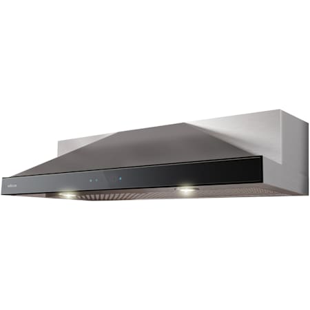 Elica Modena Series 600 CFM 36 Inch Wide Under Cabinet Range Hood Stainless Steel / Black Glass