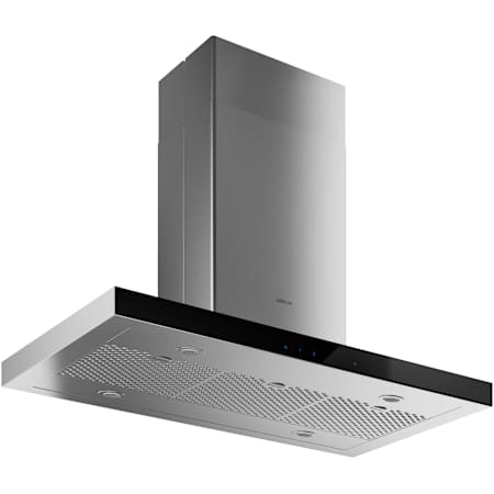 Elica Maggiore Series 600 CFM 36 Inch Wide Island Range Hood Stainless Steel / Black Glass
