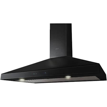 Elica Varna Black Series 600 CFM 30 Inch Wide Wall Mounted Range Hood Black Stainless Steel / Glass