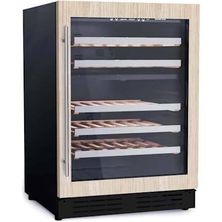 Elica Riserva 24 Inch Wide 52 Bottle Capacity Panel Ready Built-In / Free Standing Wine Cooler Panel Ready