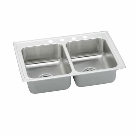 Elkay Pacemaker 33" Double Basin Drop In Stainless Steel Kitchen Sink 1 Faucet Hole
