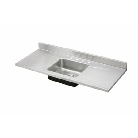 Elkay Gourmet Lustertone Stainless Steel 60" x 25" Single Basin Sink top Kitchen Sink with 7-1/2 Depth Stainless Steel