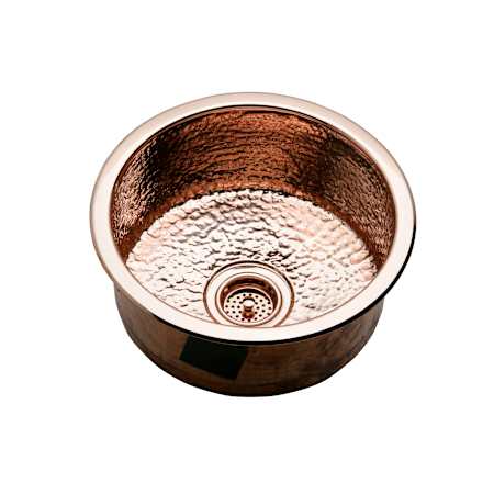 Elkay The Mystic 16-3/8" Single Basin 18-Gauge Stainless Steel Kitchen Sink for Drop In or Undermount Installations with SoundGuard Technology Hammered Mirror Copper
