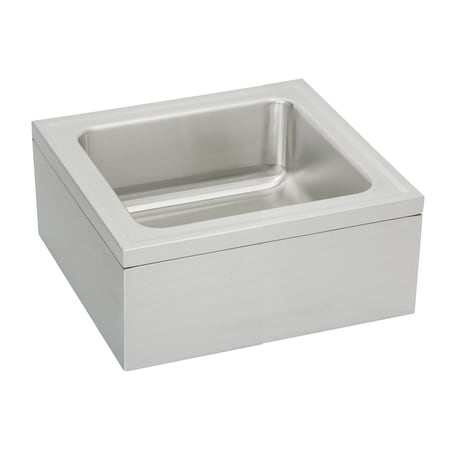 Elkay 20" Stainless Steel Floor Service Sink with Drain Fitting Stainless Steel