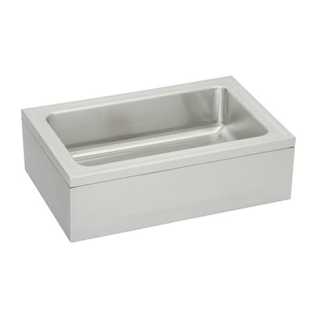 Elkay 28" Stainless Steel Floor Service Sink with Drain Fitting Stainless Steel