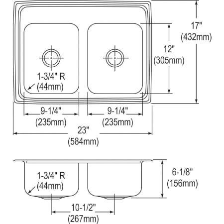 Elkay-BPSR2317-Specification Image