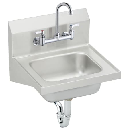 Elkay Stainless Steel 16-3/4" x 15-1/2" Wall Mounted Handwash Sink Package Buffed Satin