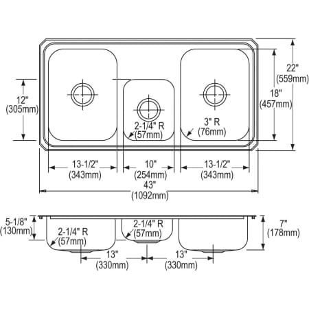 Elkay-CMR4322-Specification Image