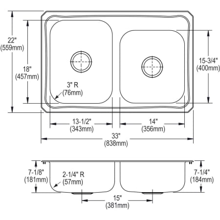 Elkay-CR250-Specification Image