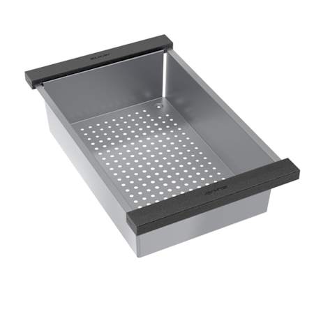 Elkay Circuit Chef Stainless Steel 17-3/4" L x 11" W Colander for Workstation Sink Stainless Steel / Black