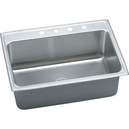 Elkay Lustertone 31" Drop In Single Basin Stainless Steel Kitchen Sink 1 Faucet Hole