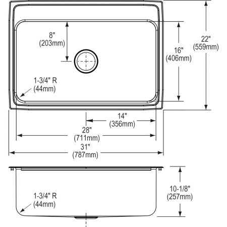 Elkay-DLRQ312210-Specification Image