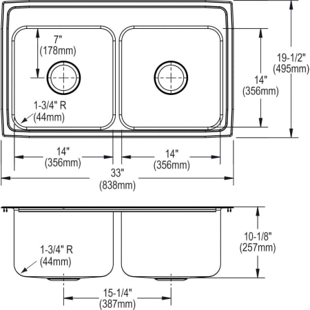 Elkay-DLRQ331910-Specification Image