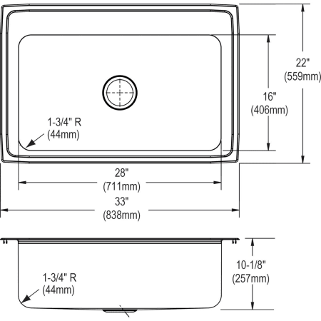 Elkay-DLRS332210PD-Specification Image