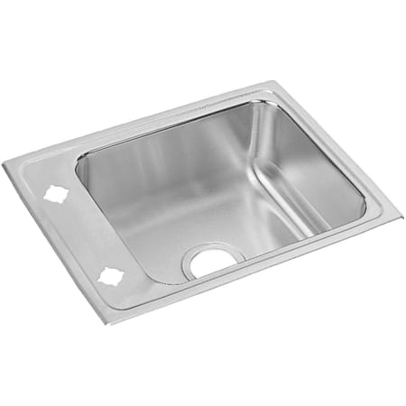 Elkay Lustertone 22" Drop In Single Basin Stainless Steel Utility Sink 1 Faucet Hole