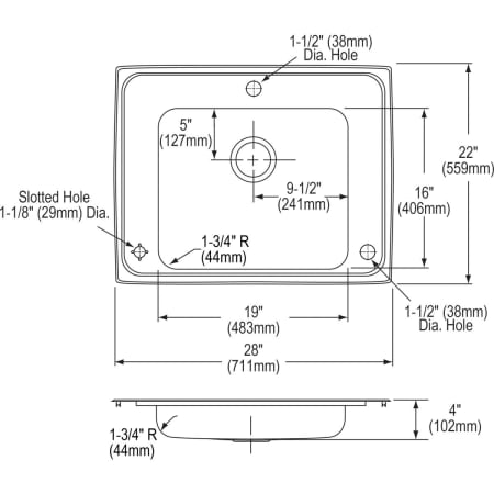 Elkay-DRKAD282240LC-Specification Image