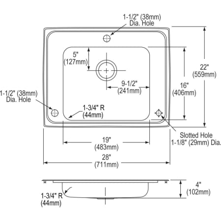 Elkay-DRKAD282240RC-Specification Image