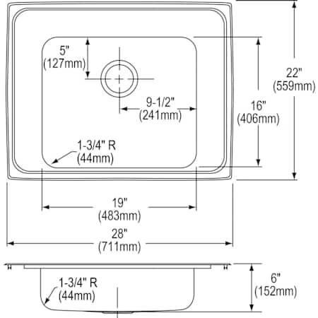 Elkay-DRKAD282260L-Specification Image