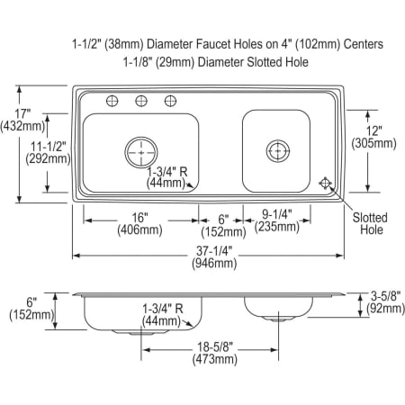 Elkay-DRKAD371760RC-Specification Image