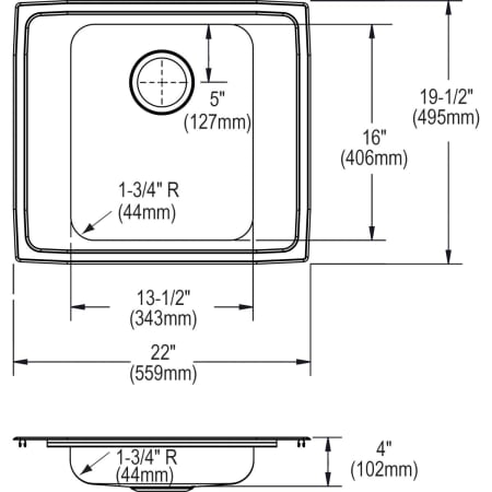 Elkay-DRKADQ222040-Specification Image