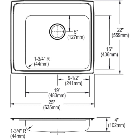 Elkay-DRKADQ252240L-Specification Image