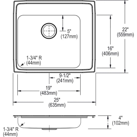 Elkay-DRKADQ252240R-Specification Image