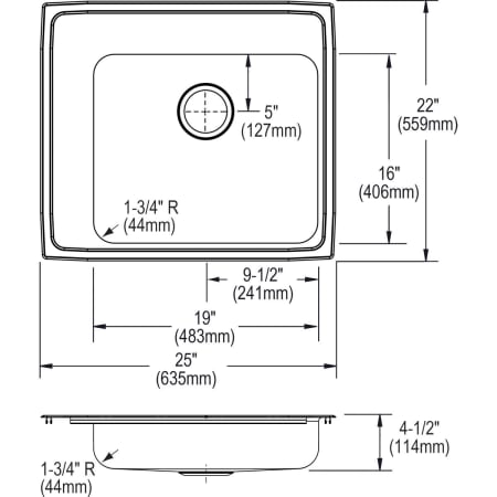 Elkay-DRKADQ252245L-Specification Image