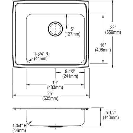 Elkay-DRKADQ252255L-Specification Image