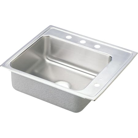 Elkay 25" Single Basin Drop In Stainless Steel Utility Sink 4 Faucet Holes