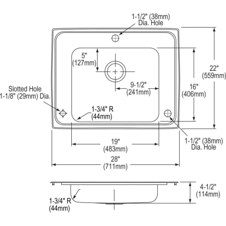 Elkay-DRKADQ282245LC-Specification Image