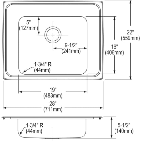 Elkay-DRKADQ282255R-Specification Image