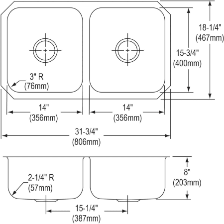 Elkay-DXUH3118DF-Specification Image