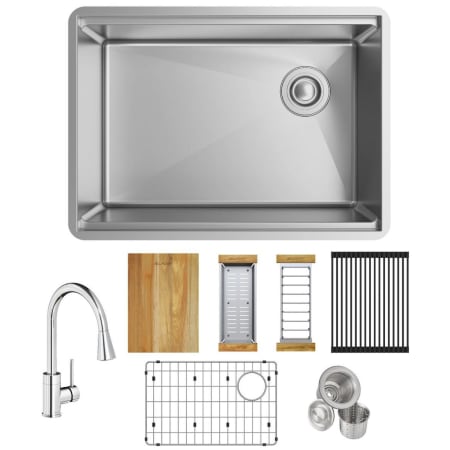 Finish: Stainless Steel Sink / Chrome Faucet