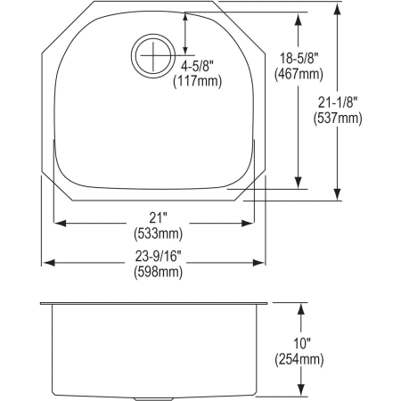 Elkay-ECU211810ACH-Specification Image