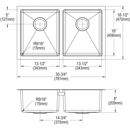 Elkay-EFRU3118-Specification Image