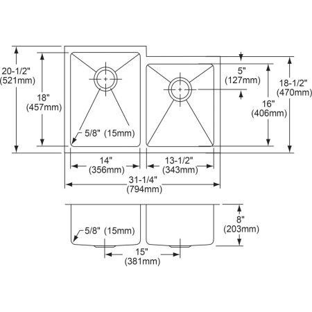 Elkay-EFRU3120R-Specification Image