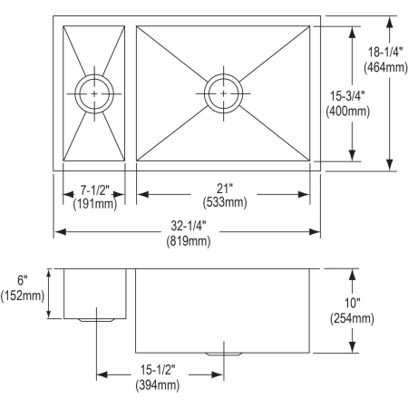 Elkay-EFU321910-Specification Image